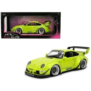 New! Jada Pink Slips Porsche RWB Body Kit Genki Green 911 993 Diecast Car 36472